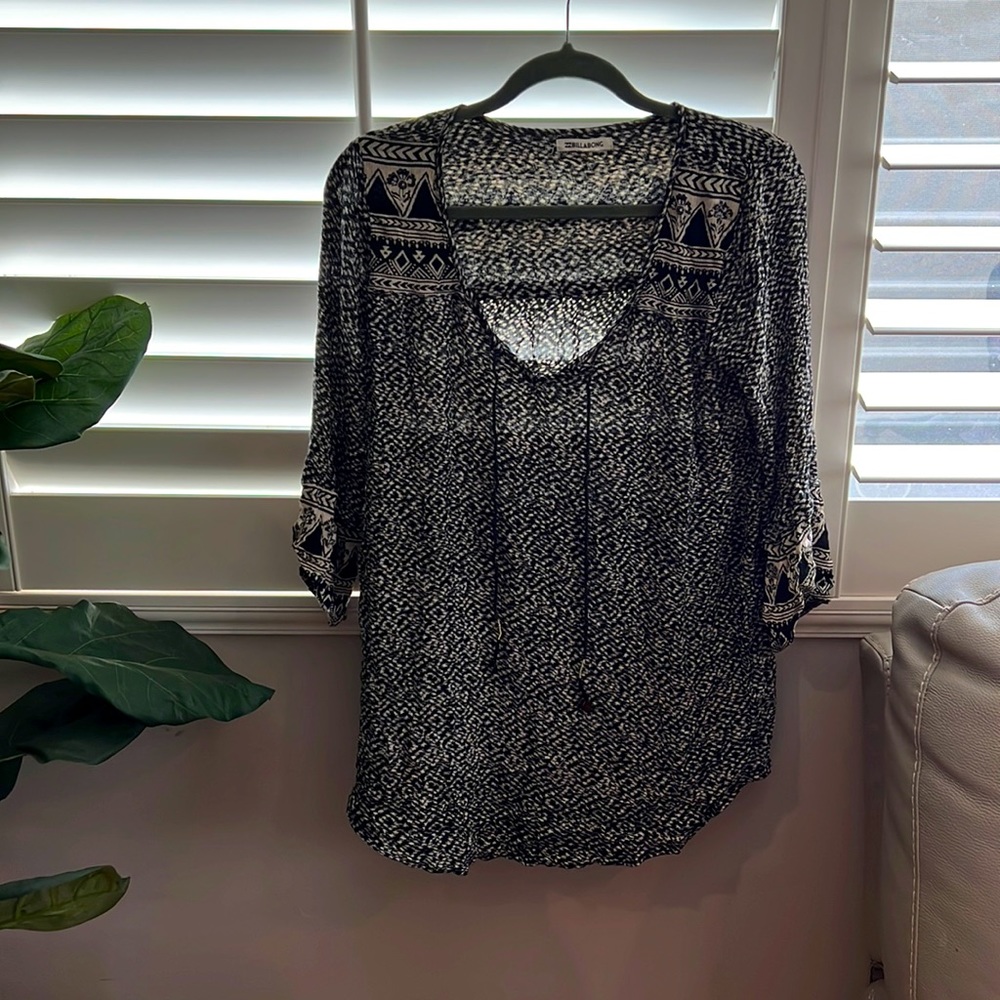 Billabong bathing suit cover up tribal